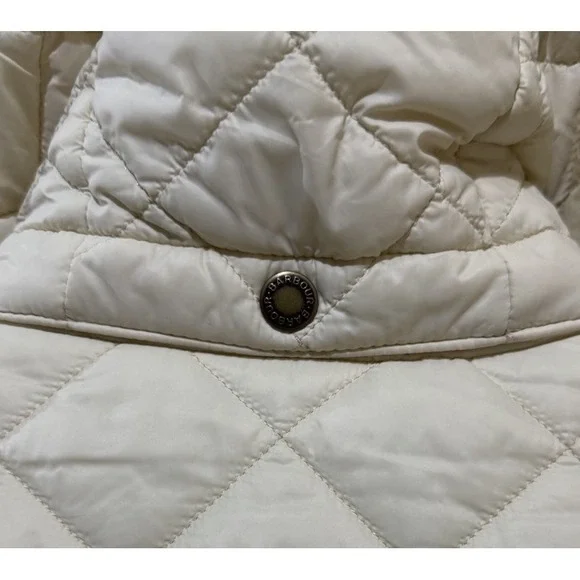 BARBOUR Jenkins Quilted Women's Jacket Cream Size 6 Spring Fall Retail $ 375 EUC - Picture 7 of 9